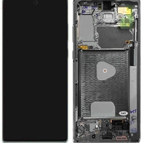 For Samsung Galaxy Note 20 Ultra (With Frame) Amoled (Fingerprint Supported) Display+Touch Screen Combo Folder